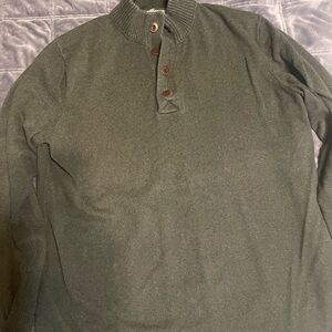 Eddie Bauer Olive green Knit Top with Branded Neck Label
